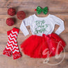 Two-in-One Sequined Bow Headband & Belt, Christmas Green Bow on Red Band - Grace and Lucille